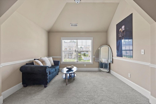 556 Ernestine Fls, Grovetown, GA 30813 - sitting room with lofted ceiling and carpet flooring