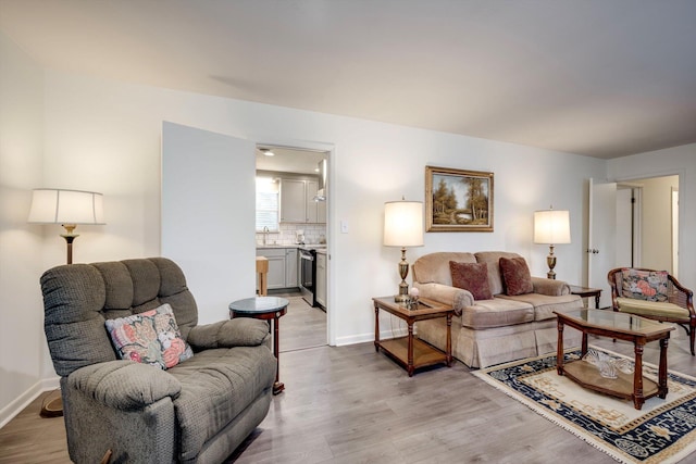 3593 Westhampton Dr, Martinez, GA 30907 - living room featuring wood finished floors and baseboards