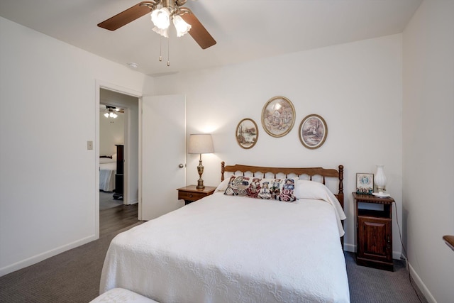 3593 Westhampton Dr, Martinez, GA 30907 - carpeted bedroom featuring baseboards and ceiling fan