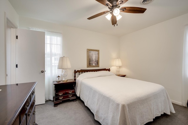 3593 Westhampton Dr, Martinez, GA 30907 - bedroom with light colored carpet and ceiling fan
