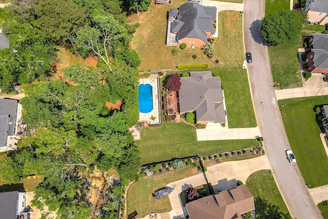 birds eye view of property featuring a residential view