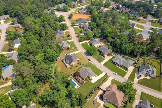bird's eye view with a residential view