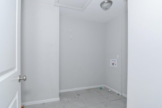 141 Caroleton Dr, Grovetown, GA 30813 - washroom with attic access, hookup for a washing machine, and light tile patterned floors