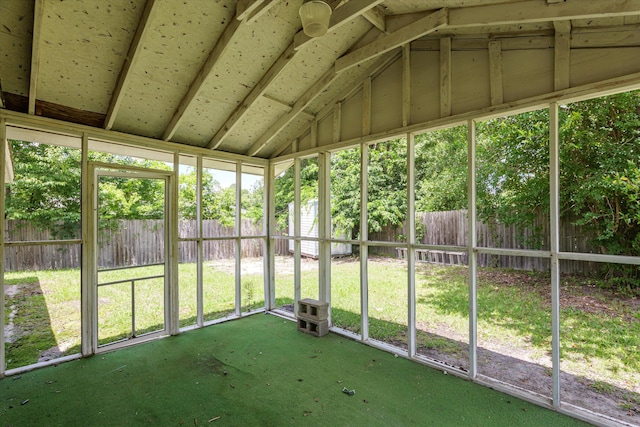 2701 Gardenbrook Ct, Augusta, GA 30906 - unfurnished sunroom featuring lofted ceiling