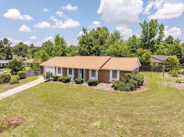 2701 Gardenbrook Ct, Augusta, GA 30906 - ranch-style home with driveway, brick siding, a porch, and a garage
