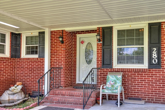 280 W Forrest St, Harlem, GA 30814 - view of exterior entry featuring crawl space and brick siding