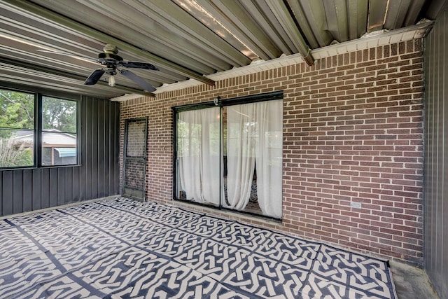 707 Oriole St, Aiken, SC 29803 - view of patio / terrace featuring a ceiling fan