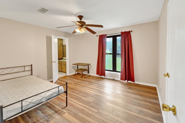 3613 Concord Ct, Augusta, GA 30906 - bedroom with light wood finished floors and a ceiling fan