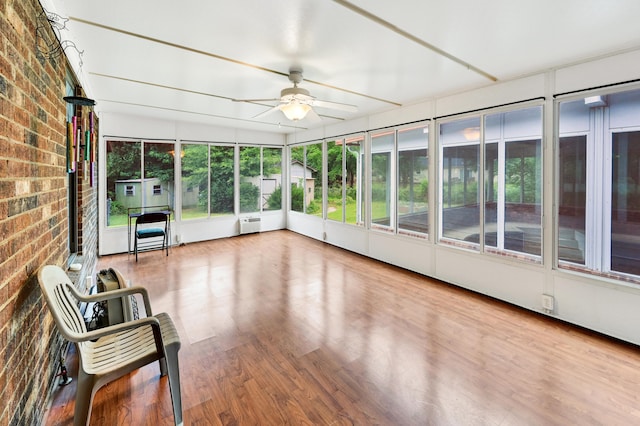 3613 Concord Ct, Augusta, GA 30906 - unfurnished sunroom featuring a ceiling fan