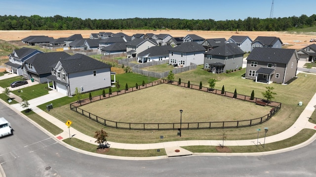 birds eye view of property featuring a residential view