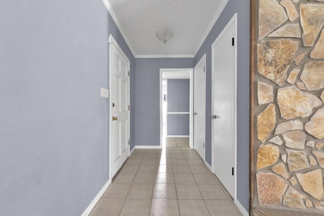 1736 Goshen Rd, Augusta, GA 30906 - corridor featuring crown molding and light tile patterned flooring