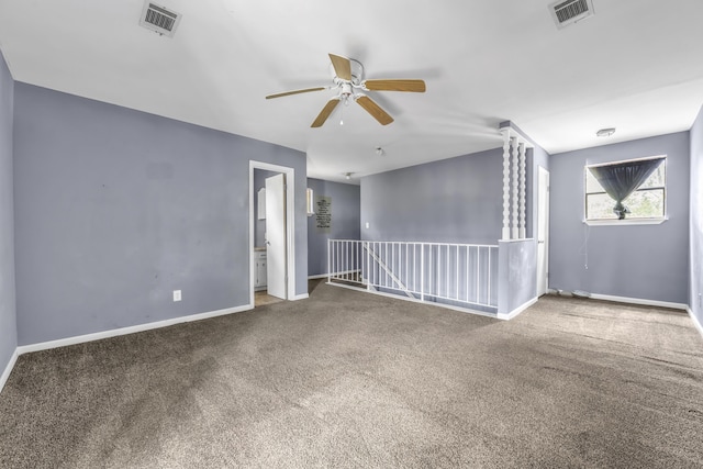 1736 Goshen Rd, Augusta, GA 30906 - carpeted spare room with ceiling fan and baseboards