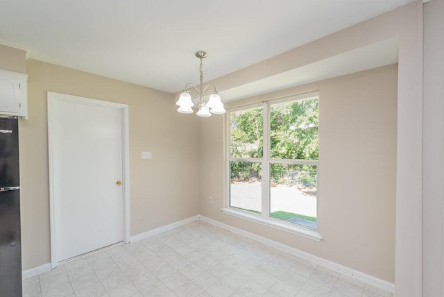 112 W Lynne Dr, Augusta, GA 30907 - spare room featuring a chandelier and plenty of natural light