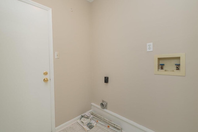 112 W Lynne Dr, Augusta, GA 30907 - washroom featuring hookup for a washing machine, hookup for an electric dryer, and tile patterned flooring