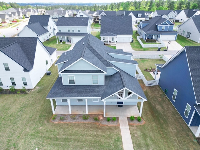 drone / aerial view featuring a residential view