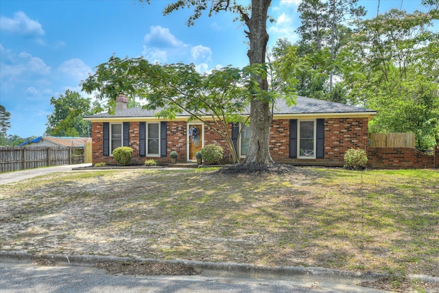 522 Gray Dr, Martinez, GA 30907 - ranch-style house with a chimney and brick siding
