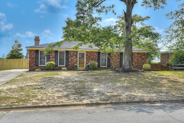 522 Gray Dr, Martinez, GA 30907 - ranch-style house featuring a chimney and brick siding