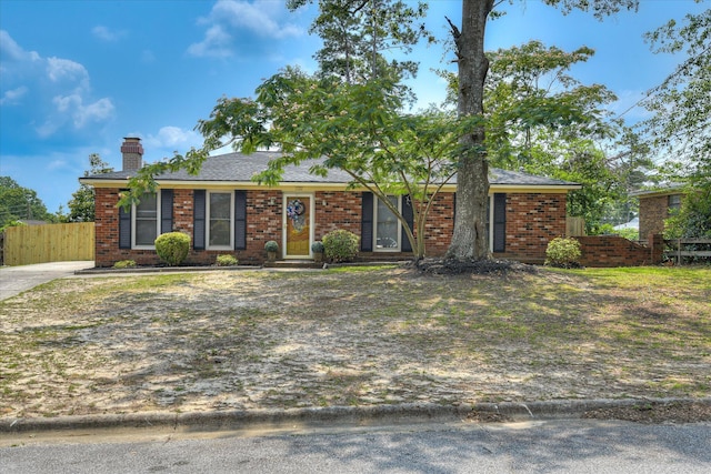 522 Gray Dr, Martinez, GA 30907 - ranch-style home with a chimney and brick siding