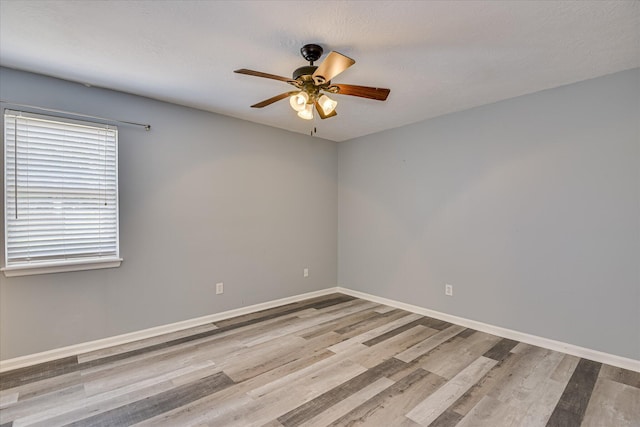 522 Gray Dr, Martinez, GA 30907 - unfurnished room featuring ceiling fan, wood finished floors, and baseboards