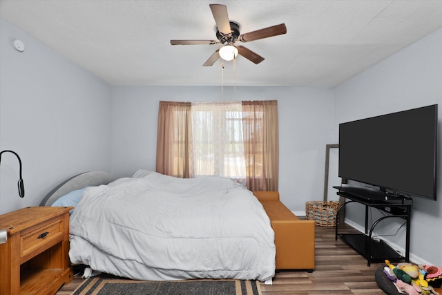 2905 Rocky Creek Rd, Augusta, GA 30906 - bedroom featuring ceiling fan, baseboards, and wood finished floors