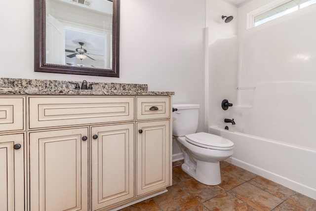 5191 Windmill Pl, Evans, GA 30809 - full bathroom featuring vanity, bathtub / shower combination, and tile patterned floors