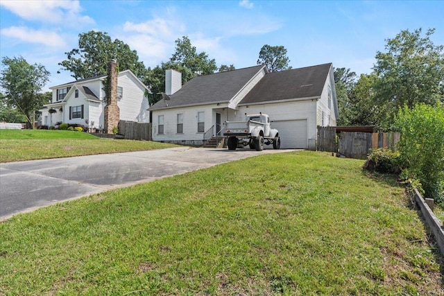 227 Waters Way, Martinez, GA 30907 - view of front of house with driveway, a garage, and a chimney