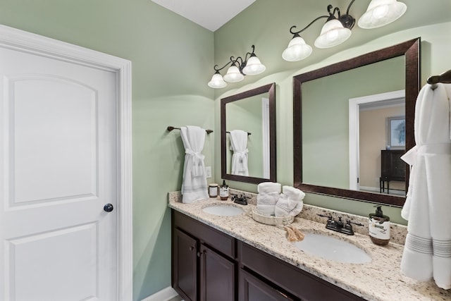 bathroom with vanity