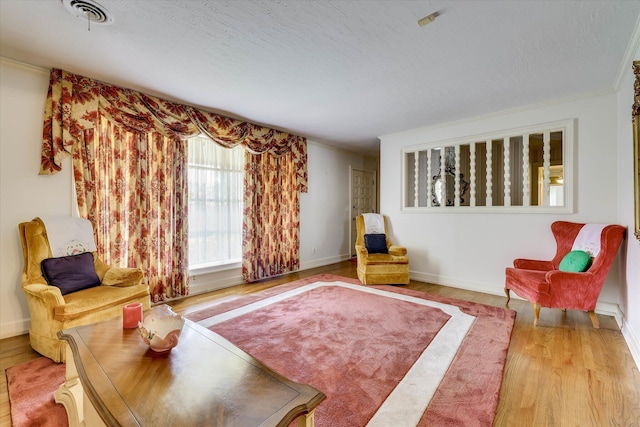 3009 Arcadia Ct, Augusta, GA 30906 - sitting room with wood finished floors, ornamental molding, and baseboards