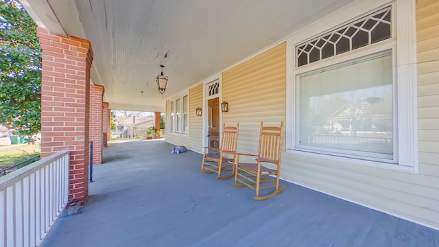 view of patio / terrace featuring a porch