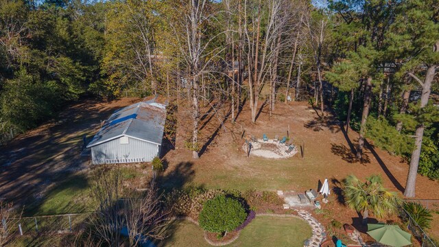 view from above of property