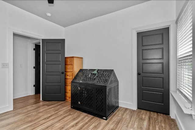 interior space featuring light wood-type flooring