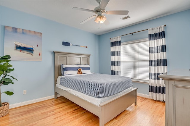 210 Oleander Trl, Evans, GA 30809 - bedroom with light wood-type flooring and a ceiling fan
