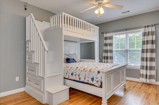 210 Oleander Trl, Evans, GA 30809 - bedroom with light wood-type flooring and ceiling fan