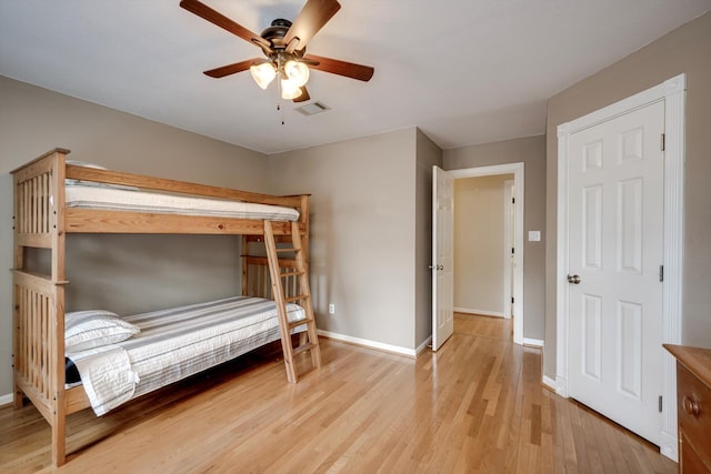 225 Old Mill Rd, Martinez, GA 30907 - bedroom featuring light wood finished floors and a ceiling fan