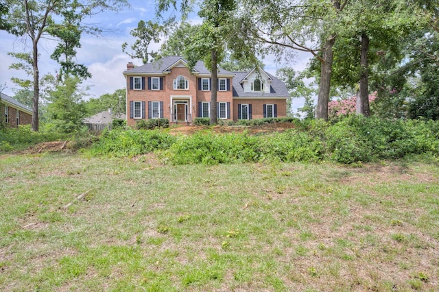 225 Old Mill Rd, Martinez, GA 30907 - colonial inspired home with brick siding and a chimney