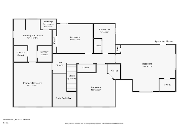 225 Old Mill Rd, Martinez, GA 30907 - view of home floor plan