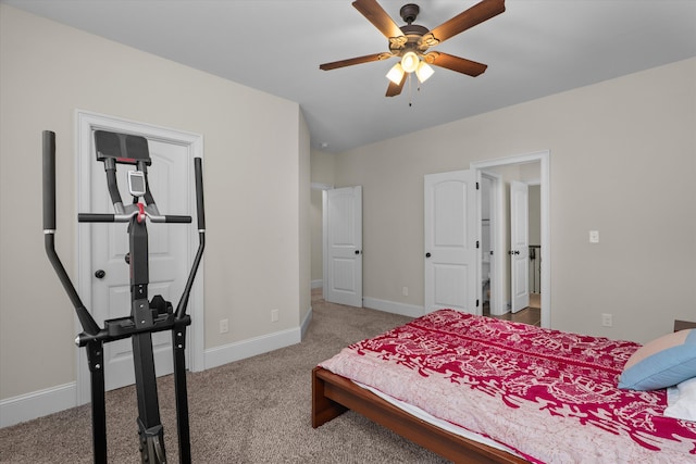 322 Pump House Rd, Evans, GA 30809 - bedroom with carpet, baseboards, and ceiling fan