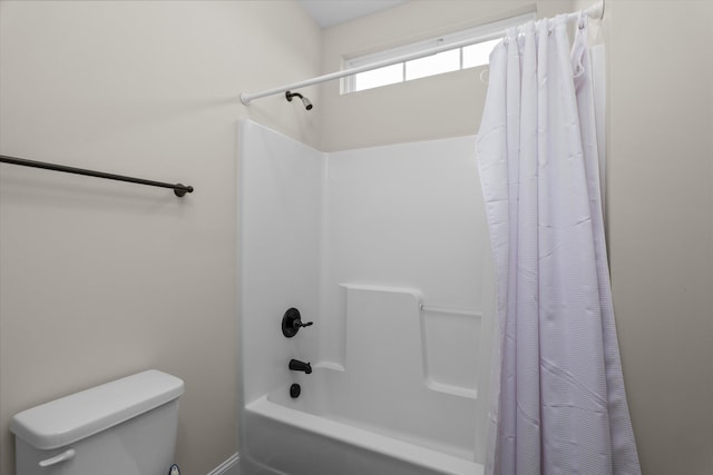 322 Pump House Rd, Evans, GA 30809 - bathroom with toilet and shower / bath combo with shower curtain