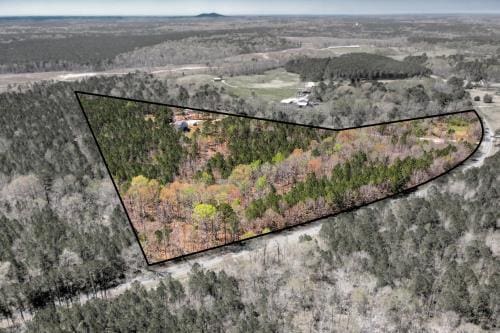 2061 White Rock Rd, Lincolnton, GA 30817 - aerial view of property and surrounding area featuring property boundaries highlighted
