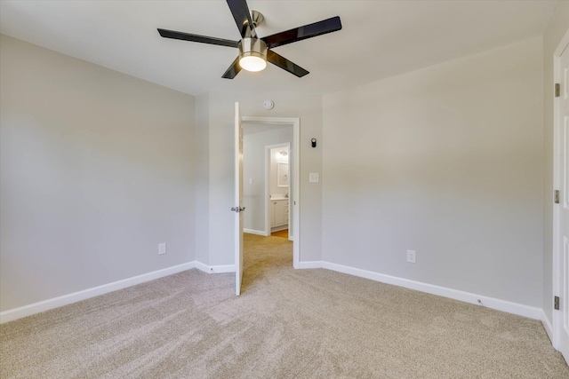 4142 Quinn Dr, Evans, GA 30809 - empty room with a ceiling fan and light colored carpet