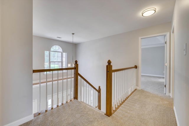 4142 Quinn Dr, Evans, GA 30809 - hallway featuring an upstairs landing and carpet
