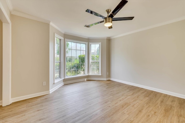 4142 Quinn Dr, Evans, GA 30809 - unfurnished room featuring wood finished floors, crown molding, and ceiling fan