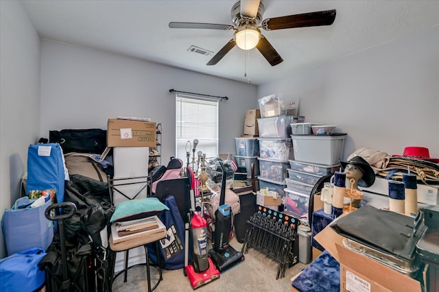 2211 Altman Way, Hephzibah, GA 30815 - storage area featuring ceiling fan