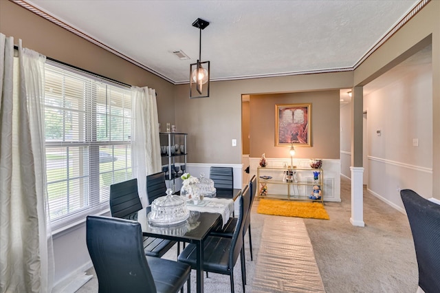 2211 Altman Way, Hephzibah, GA 30815 - carpeted dining room featuring crown molding and baseboards