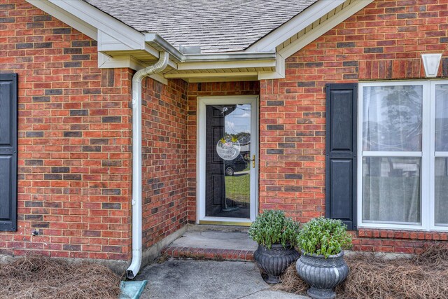 3643 Stanton Ct, Augusta, GA 30906 - doorway to property with brick siding and a shingled roof