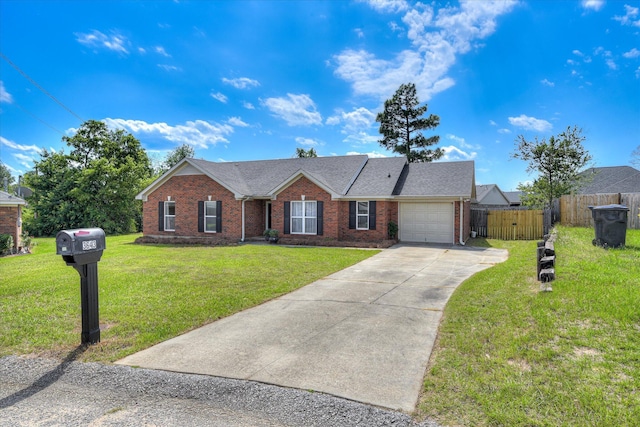 3643 Stanton Ct, Augusta, GA 30906 - ranch-style house with brick siding, an attached garage, driveway, and roof with shingles
