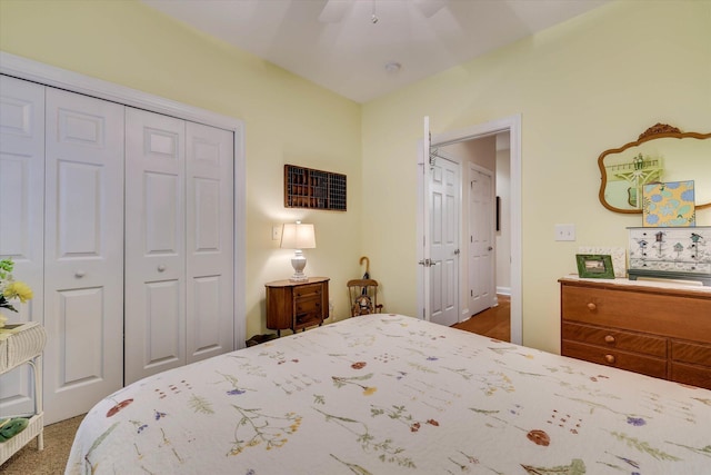 901 Patriots Pt, Mccormick, SC 29835 - bedroom featuring a closet and a ceiling fan