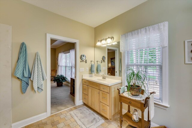 901 Patriots Pt, Mccormick, SC 29835 - bathroom featuring vanity and baseboards