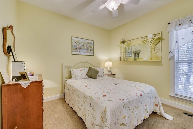 901 Patriots Pt, Mccormick, SC 29835 - carpeted bedroom with baseboards and a ceiling fan
