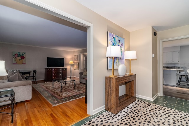 3247 Ramsgate Rd, Augusta, GA 30909 - living room featuring wood finished floors and baseboards
